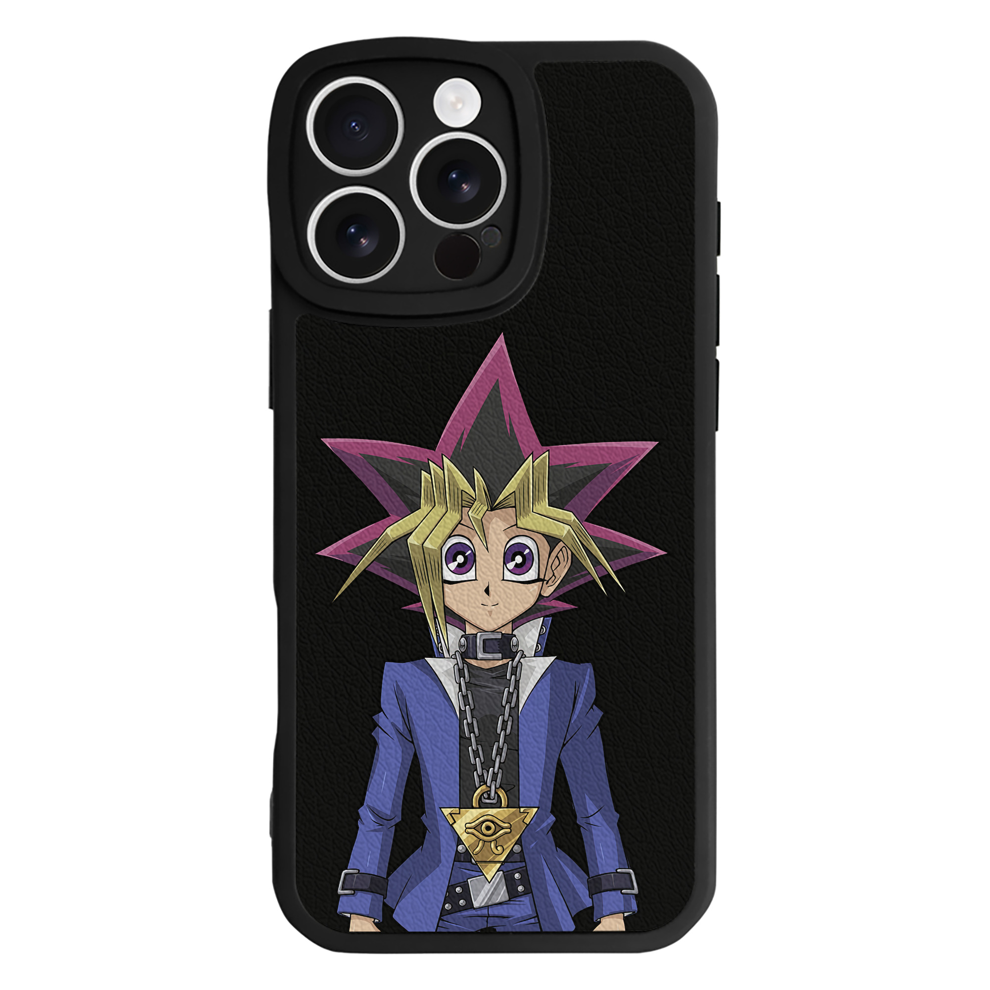 遊☆戯☆王 Yu-Gi-Oh! 【iPhone 16シリーズ対応】シリコンスマホケース（レザー調） 材質：シリコン